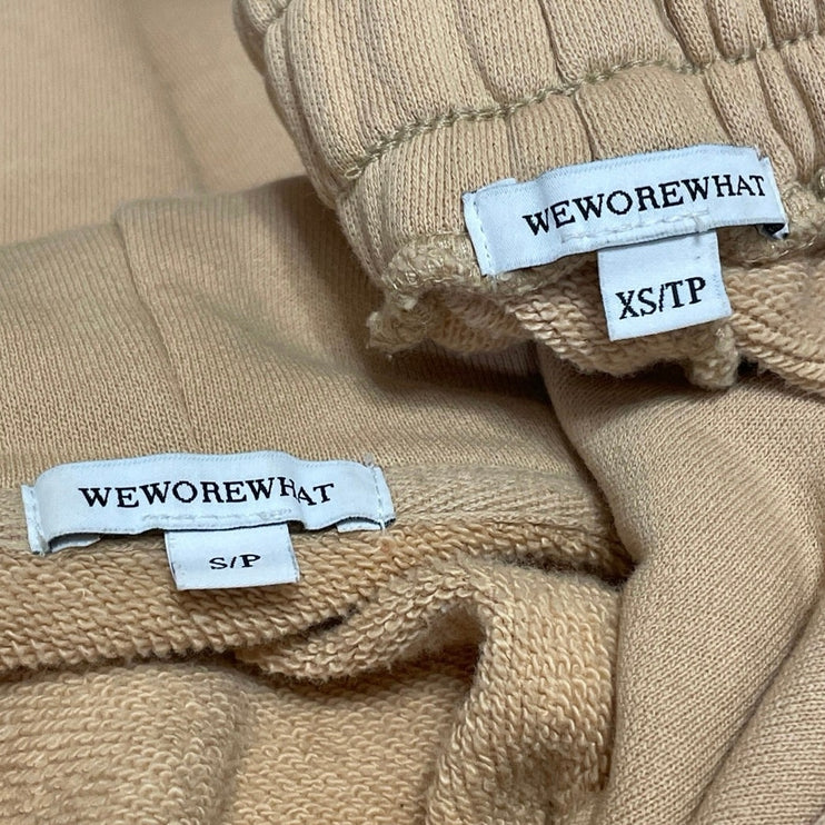 WeWoreWhat Tan Hoodie Hooded Sweatshirt Sweat Pants Two Piece Set Size XS/S