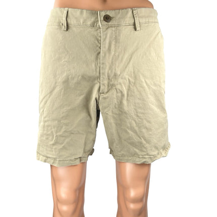 Gap Essential Khaki Mens Beige 7" Straight Leg Performance Golf Chino Shorts 36