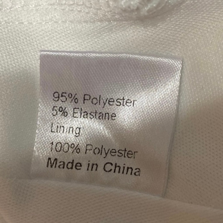 Princess Polly White Sleeveless Bralette Pleated High Waist Shorts 2 Pc Set Sz 2