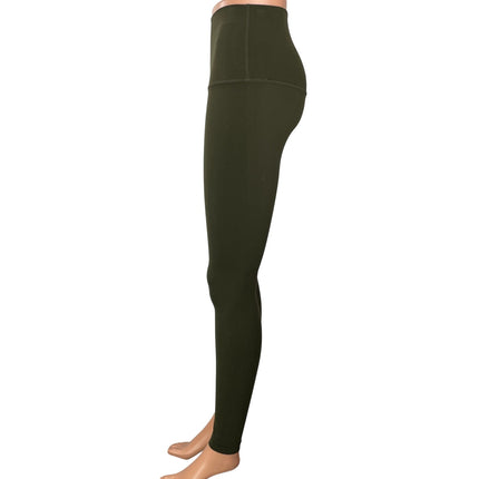 Lululemon Women's Olive Green High Rise Yoga Workout Athletic Leggings Pants S