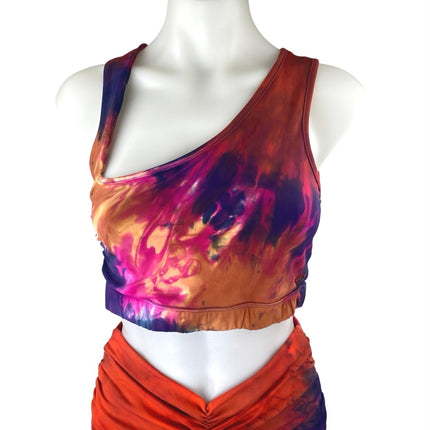 n:Philanthropy Multicolor Tie Dye Sleeveless Crop Top Leggings Pants Set Size S