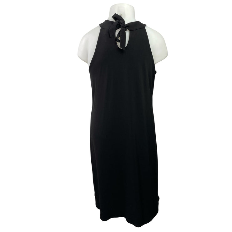 Lane Bryant Black Knotted Halter Neck Sleeveless Mini A-Line Tank Dress Size 16