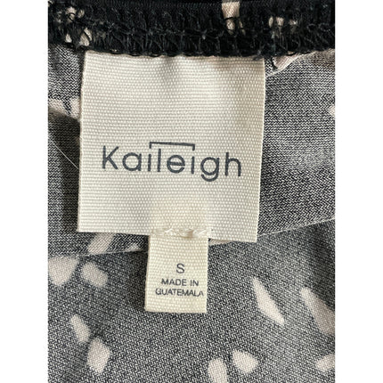 Kaileigh Black White Speckled Dot Sleeveless V Neck Cami Tank Jumpsuit Size S