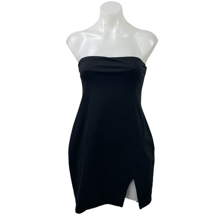 By The Way Black Sleeveless Strapless Mini Bodycon Bandeau Tube Tank Dress Sz S