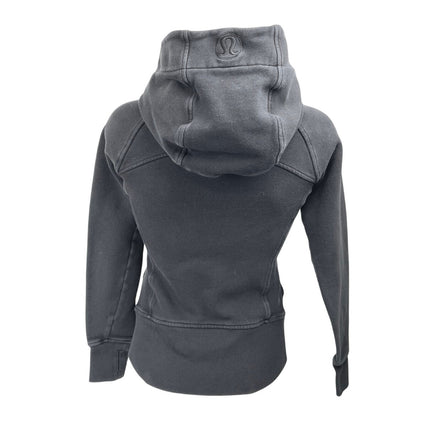 Lululemon Scuba Women's Black Long Sleeve Hoodie Hooded Sweatshirt Jacket Size 4
