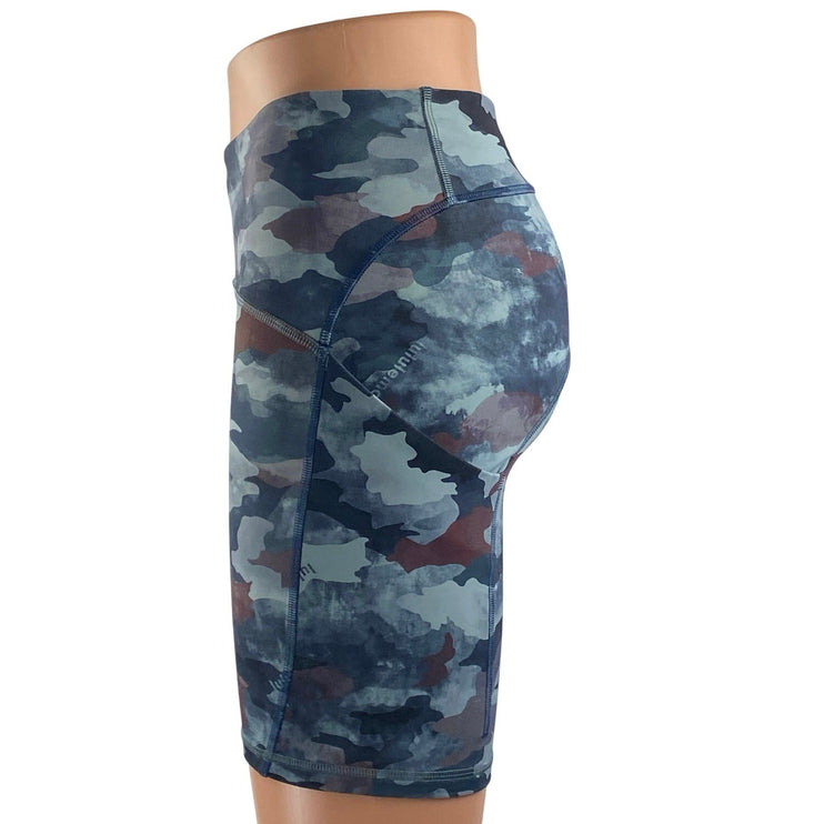 Lululemon Women's Camo Camouflage Mid Rise Yoga Workout Athletic Biker Shorts S