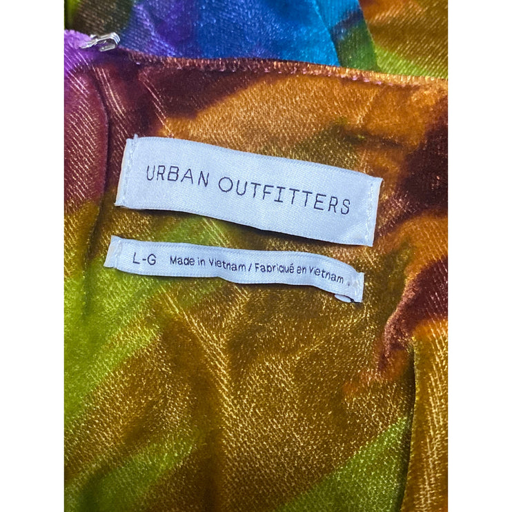 Urban Outfitters Multicolor Abstract Cowl Neck Cami Camisole Tank Dress Size L