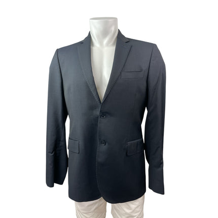 Pierre Balmain 100% Wool Men's Notched Collar Long Sleeve Blazer Coat Jacket S