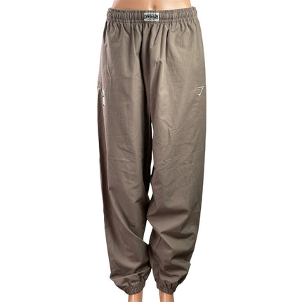 Gymshark Pumper Women's Brown Baggy Workout Athletic Jogger Sweat Pants Size S