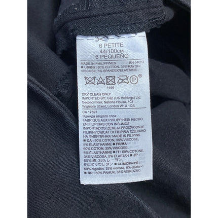 Banana Republic Women's Black High Waisted Zip Pencil Mini Skirt Size 6 Petite