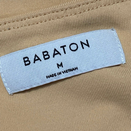 Aritzia Babaton Yellow Short Sleeves Crewneck Bodysuit Tee T-shirt Top Size M