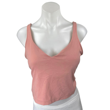 Lululemon Align Pink Sleeveless V Neck Cami Camisole Athletic Tank Crop Top 14