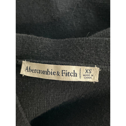 Abercrombie & Fitch Women's Black Long Sleeve Button Up Cardigan Sweater Top XS