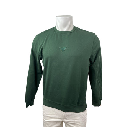 Rare Rabbit Chara Mens Green Crew Neck Long Sleeve Slim Sweatshirt Sweater Top M