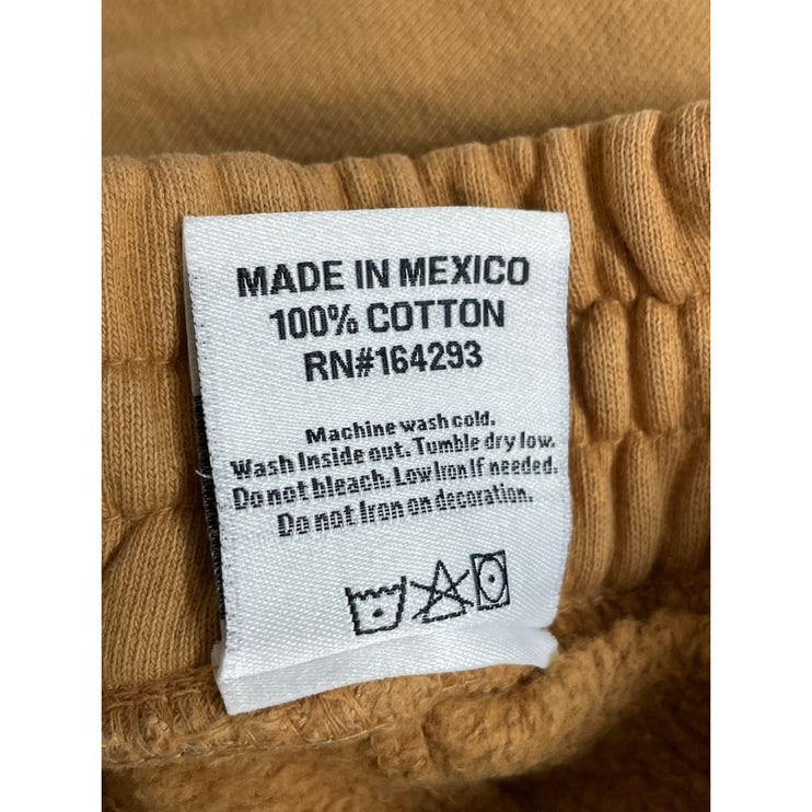 RIC3 Women's Tan High Waisted Fleece Lined Tapered Jogger Sweat Pants Size S