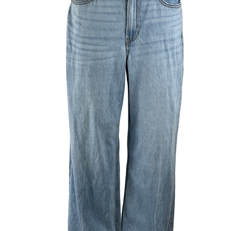 Abercrombie & Fitch Light Blue High Rise Palazzo Wide Leg Denim Jeans Pants 27