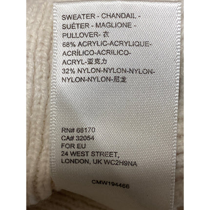 Urban Outfitters Beige Cream Ribbed Knit Turtleneck Long Sleeve Sweater Top XS