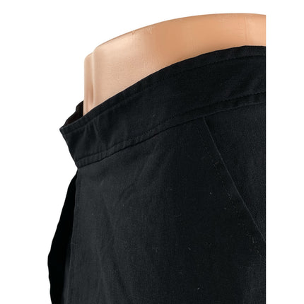 COPE Women's Black Split High Waisted Back Zip Straight Pencil Mini Skirt Size 4