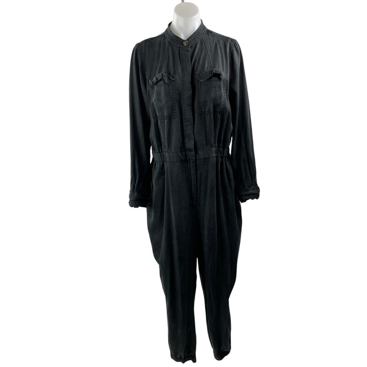 Banana Republic Women's Black Long Sleeve Coverall Utility Jumpsuit Size 14