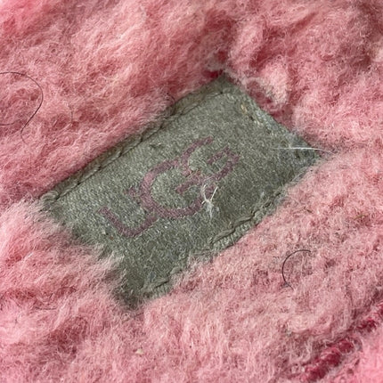 UGG Oh Fluffita Women's Pink Fuzzy Teddy Slingback Lounge Slide Sandals Size 11