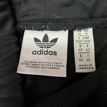 Adidas Women's Black High Rise Drawstring Straight Leg Trousers Sweatpants Sz M