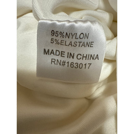 Princess Polly White Sleeveless Cowl Neck Lettuce Edge Cami Mini Slip Dress 2