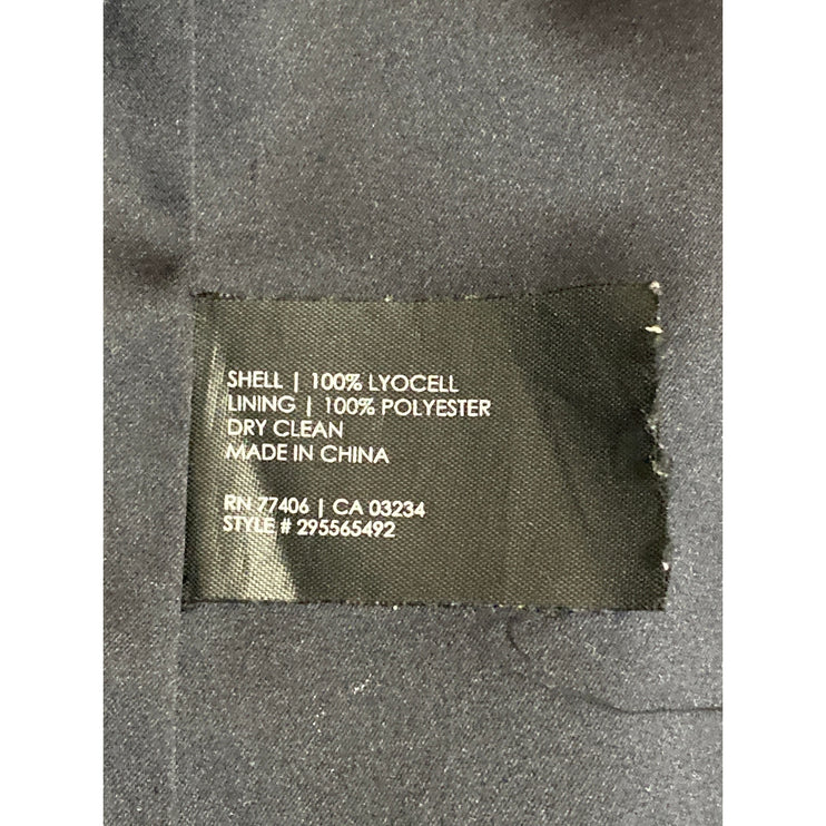 Club Monaco Blue Draped Open Front Waterfall Cardigan Trench Coat Jacket Size M