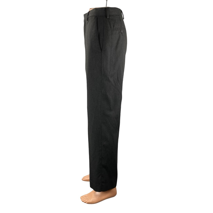 Merona Men's Gray High Rise Straight Slacks Chino Trousers Dress Pants Sz 30X32