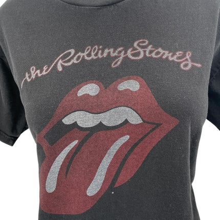 The Rolling Stones Women's Black Short Sleeve Graphic Band Tee T-Shirt Top Sz M