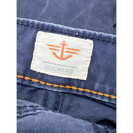 Dockers Men's Blue Gray Straight Relaxed High Rise Denim Jeans Pants Size 34x30