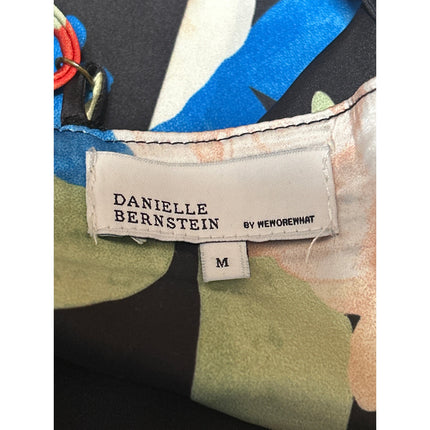 Danielle Bernstein Multicolor Floral Sleeveless Tie Back Cami Tank Crop Top M