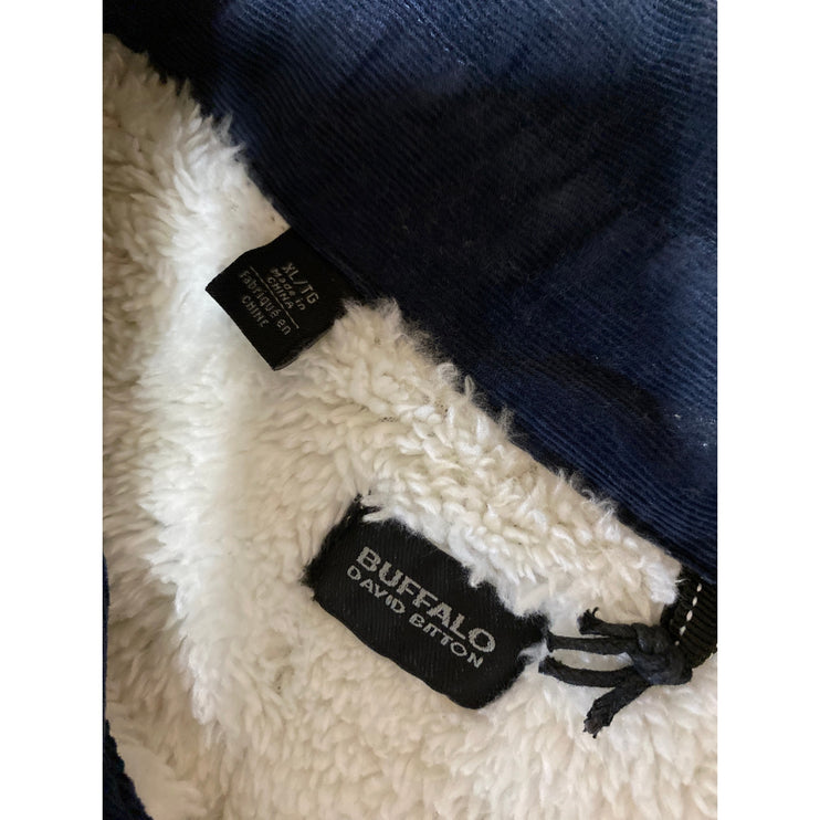 Buffalo David Bitton Green Long Sleeve Plaid Fleece Lined Button Shirt Jacket XL