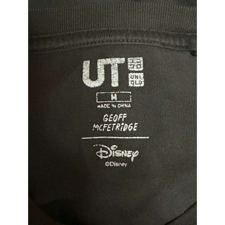 Uniqlo Geoff McFetridge Men's Black Disney Mickey Mouse T Shirt Tee Top Size M