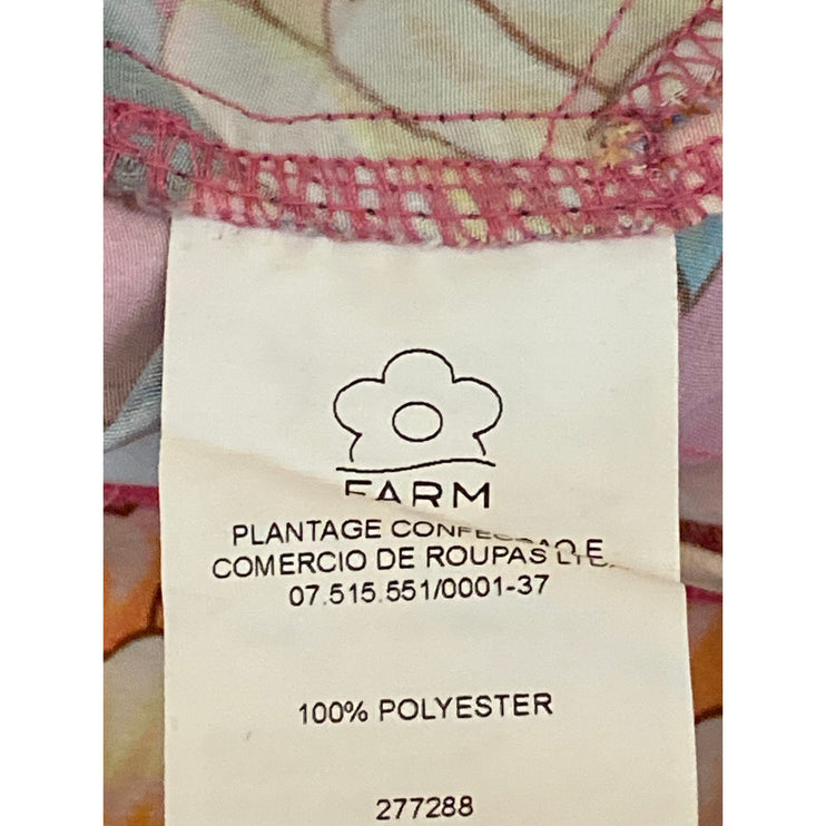 Farm Rio x Anthropologie Eulalie Pink Floral Tie Waist Wide Leg Jumpsuit Size S