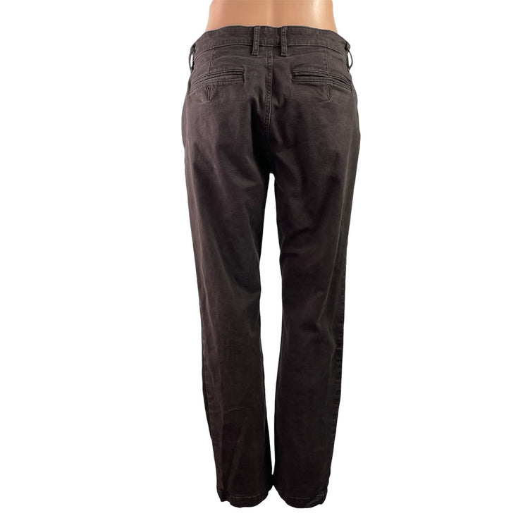 Flint and Tinder Womens Brown High Rise Straight Skinny Denim Jeans Pants Sz 30