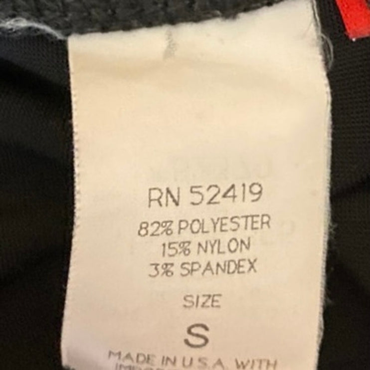 AK Anne Klein Black High Waisted Pull On Wide Leg Yoga Leggings Pants Size S