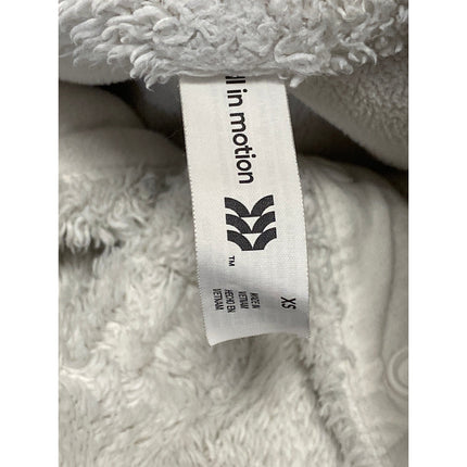 All in Motion Women's White Sherpa Fleece Yoga Athletic Activewear Sweatshirt XS