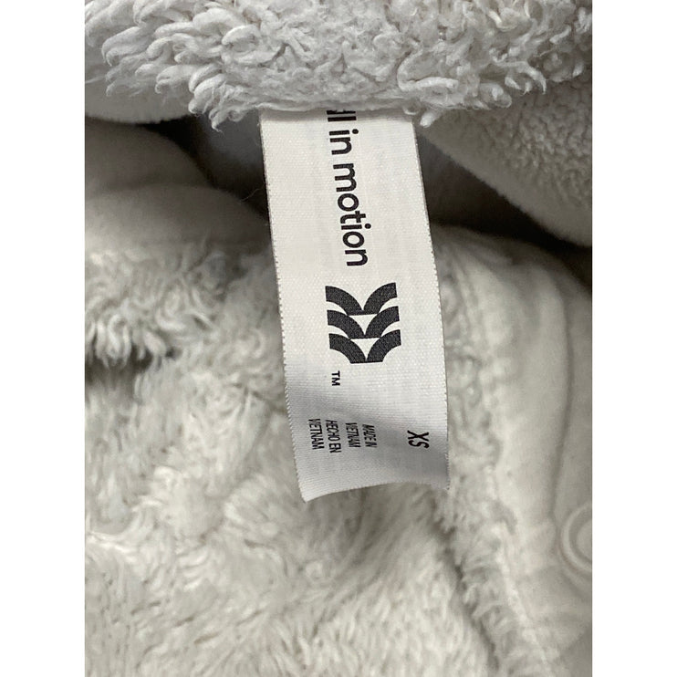 All in Motion Women's White Sherpa Fleece Yoga Athletic Activewear Sweatshirt XS