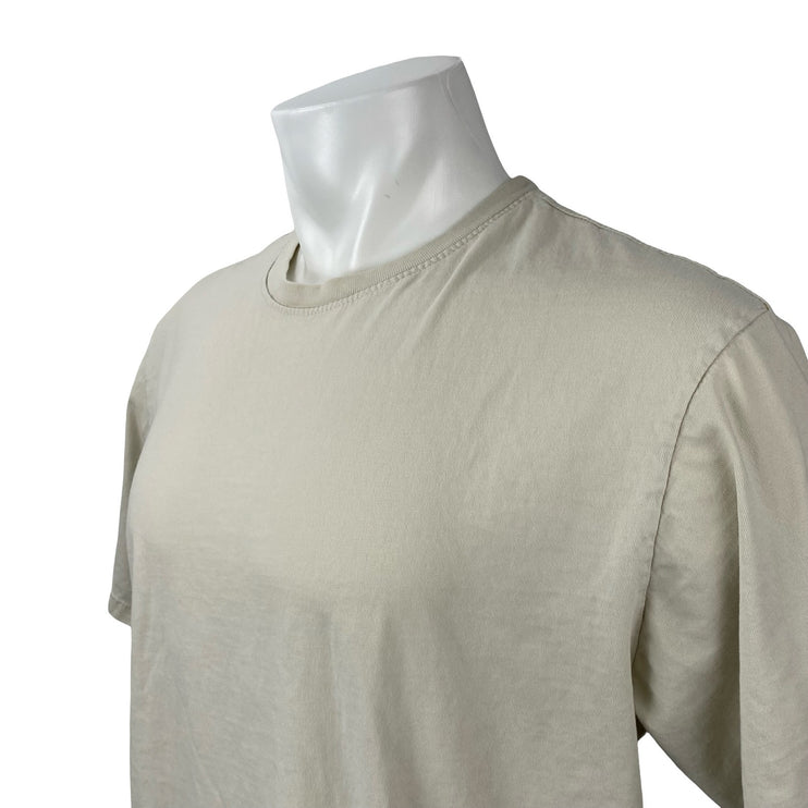 Talentless Men's Beige Crew Neck Short Sleeve Casual Tee Basic T-Shirt Top Sz XL