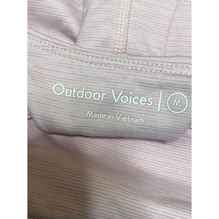 Outdoor Voices Pink Sleeveless Racerback Activewear Sports Bra Crop Tank Top M