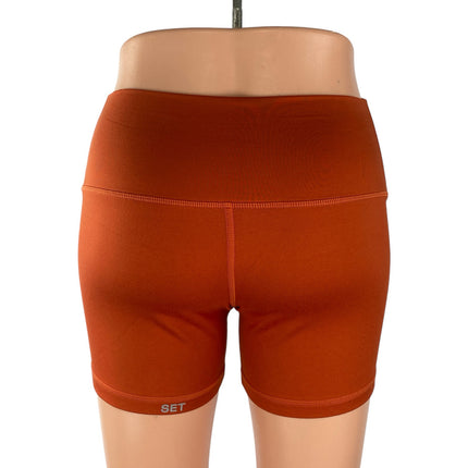 Set Active Form Cloud Brown Coral Yoga Workout Running Athletic Biker Shorts S