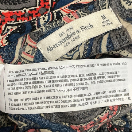 Abercrombie & Fitch Multicolor Long Bell Sleeves Paisley Jumpsuit Romper Size M