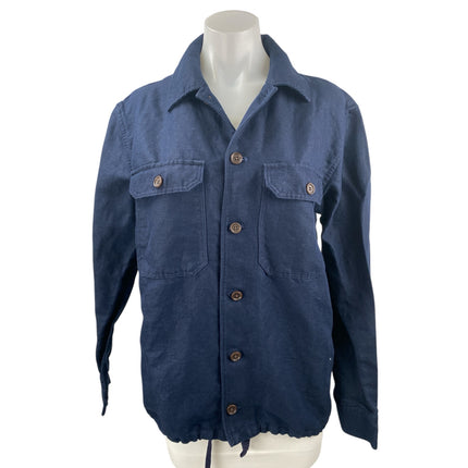 Banana Republic Women's Blue Long Sleeve Pocket Button Up Denim Shirt Top Size M