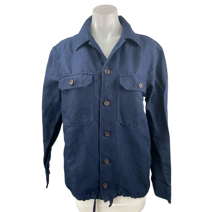 Banana Republic Women's Blue Long Sleeve Pocket Button Up Denim Shirt Top Size M