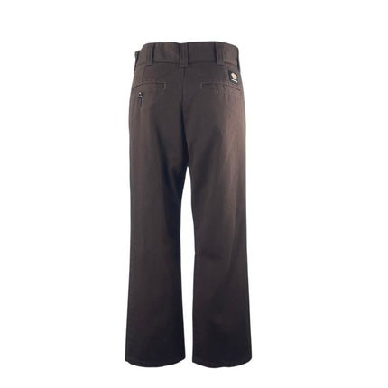 Dickies Skateboarding Womens Brown High Rise Wide Leg Baggy Trousers Pants 28