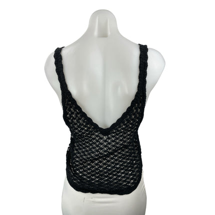 Urban Outfitters Sommer Crochet Sleeveless Deep V Neck Button Up Cami Tank Top S