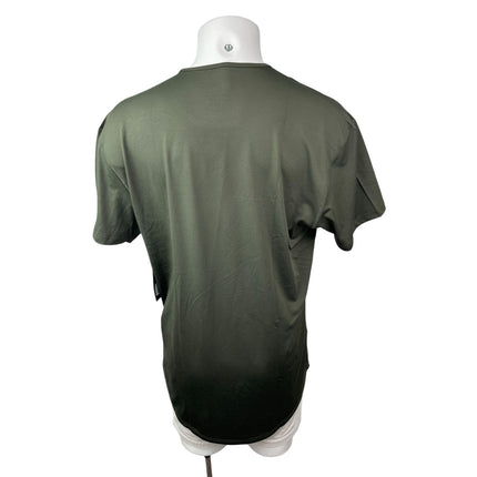 NEW BYLT Drop Cut Men's Green Short Sleeve Athletic Activewear Tee T-Shirt Top S