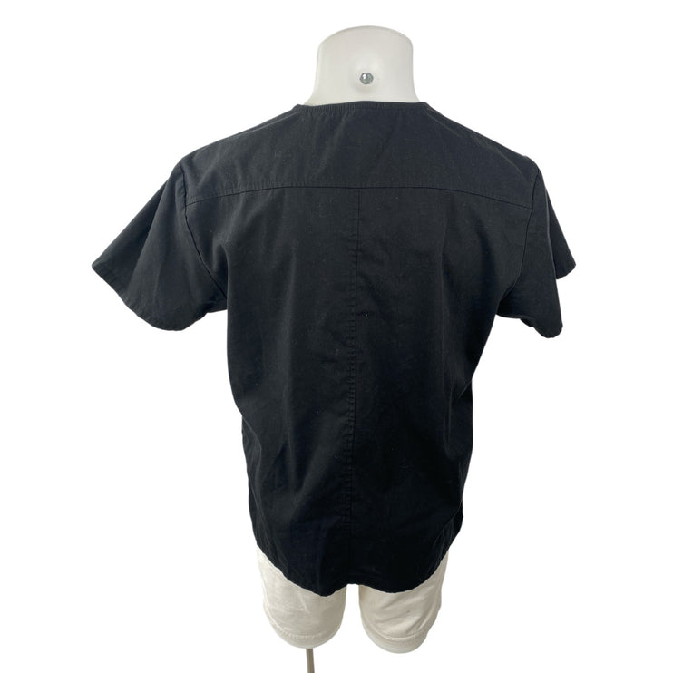 Dickies Men's Black V Neck Short Sleeve Pants Medical Nurse Scrub Set Size M