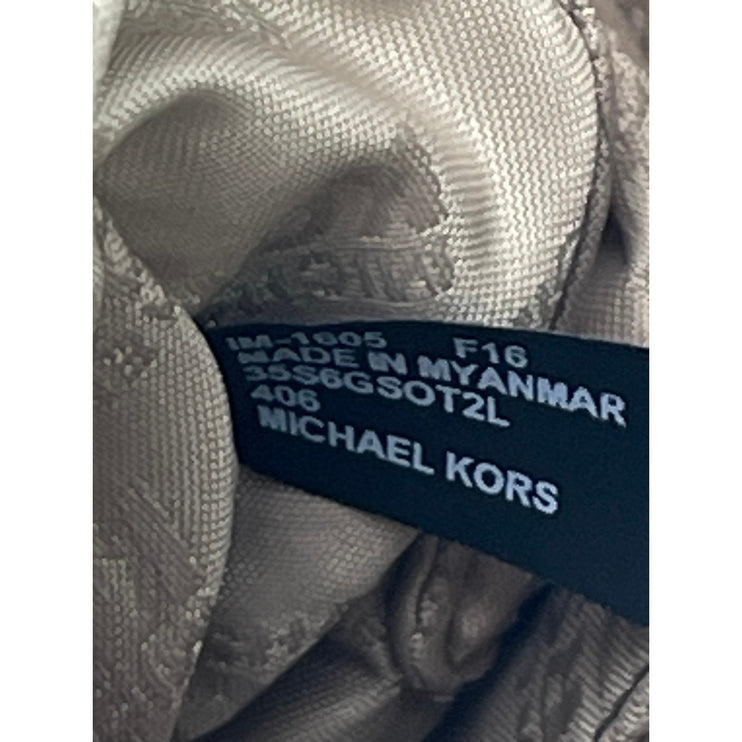 Michael Kors Kellen Blue Saffiano Leather Gold Accent Satchel Crossbody Bag OS