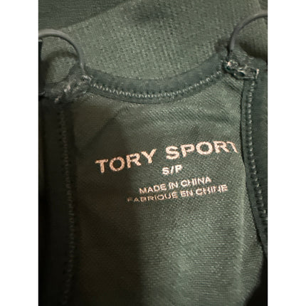 Tory Sport Black Sleeveless Racerback Activewear Sports Bra Crop Tank Top Size S
